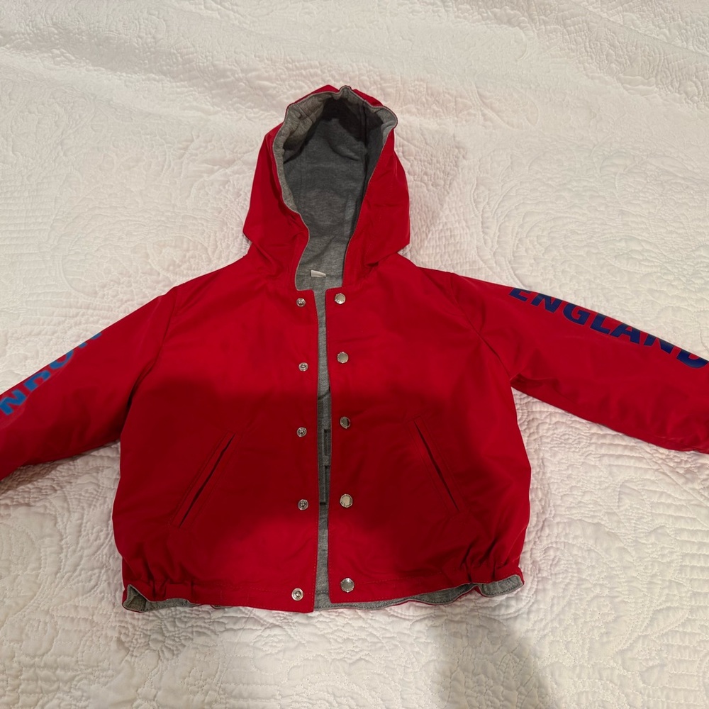 Burberry reversible cotton blend jacket. Size 2T unisex.